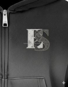 Sudadera con cremallera gruesa de invierno de primera calidad 420 GSM forro polar pesado suave cepillado interior color negro logotipo personalizado impresión básicos sudaderas con capucha - Product Image 3