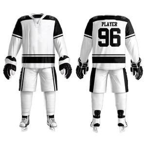 Uniforme de hockey sur glace confortable sur mesure, en stock, 100 % polyester respirant, unisexe, pour adultes, design personnalisé - Product Image 6