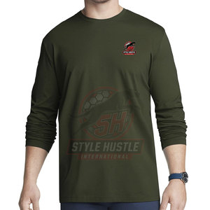 Camisetas de Manga Larga para Hombre de Alta Calidad Hechas en Pakistán, Camisetas de Manga Larga para Hombre con Logotipo Personalizado de Alta Calidad - Product Image 2