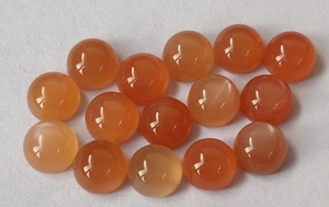 Natural <b>Peach</b> Moonstone Round 7mm Cabochon Flat Back - <b>Top</b> Quality Flashy <b>Peach</b> Moonstone Cabochon Loose Round Gemstone - Product Image 2