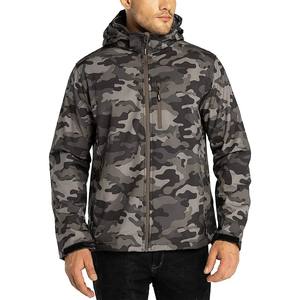 Manufacturer's Best Quality Customized <b>Camo</b> Softshell Winter <b>Jacket</b> for Men Stand Outdoor Waterproof Canvas Utility Pattern - Product Image 1