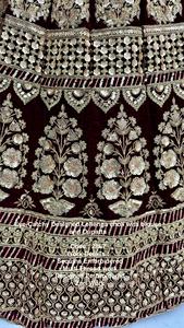 Magnifique Look Premium Collection Designer Velours Lourd Avec Paillettes Brodées Lehenga Choli Fabricant De L'Inde - Product Image 4