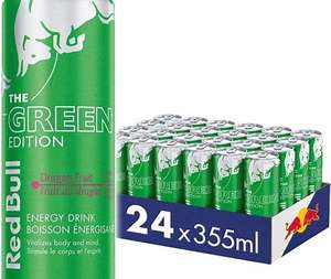 RedBull Green Edition Energy Drink Saveur Cerise Sans Sucre Énergie Puissante 114mg Caféine Plus Taurine Vitamines B 12 Fl Oz Pack de 24 - Product Image 2