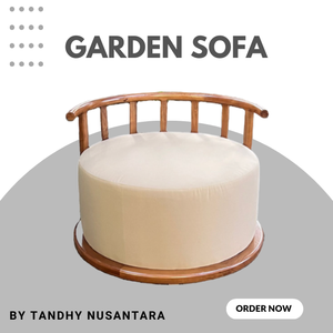 Modern Luxury Nordic <b>Sofa</b> With Teak <b>Wood</b> <b>Frame</b> Leisure Chair For Garden Restaurant and Livingroom Round <b>Sofa</b> For Sale - Product Image 4