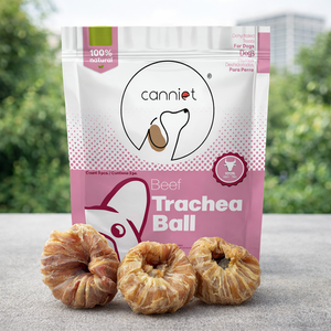 Beef Trachea <b>Ball</b> Dehydrated Chewable <b>Treats</b> for Dogs and <b>Cats</b> High Protein Meat Snack with Chicken and Fruit Flavors - Product Image 4