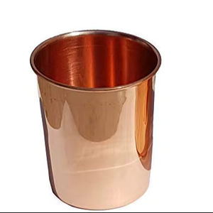 Verre à eau authentique en cuivre pur fait à la main, écologique, de haute qualité, grande capacité, finition brillante pour les bienfaits pour la santé, détox - Product Image 1