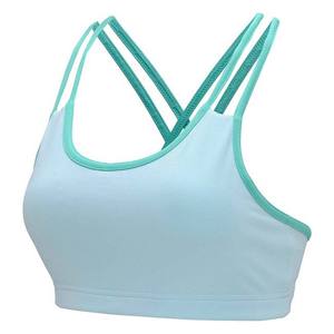 Soutien-gorge de sport pour femmes de qualité supérieure Vente en gros Soutien-gorge de sport sans couture en nylon spandex respirant personnalisé fitness vêtements de yoga maintien élevé - Product Image 4