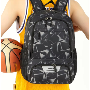 Sac à dos d'équipe de basketball, décontracté, souple, pliable, grande ouverture, sac de sport, sac d'école, sac de voyage, accès facile, sac d'équipement d'équipe SBBP-0169 - Product Image 1