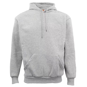Sweat-shirt à capuche uni basique pour hommes, sweat-shirt sans échantillon, qualité supérieure, couleur grise - Product Image 1
