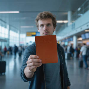 Porte-passeport de voyage en cuir véritable Crazy Horse, housse de protection multifonctionnelle pour porte-cartes d'embarquement - Product Image 6