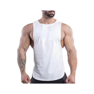 Nuevo estilo Vintage al por mayor ropa de gimnasio transpirable Unisex camiseta sin mangas para hombres baloncesto al aire libre ropa de moda de punto - Product Image 2