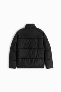 Chaqueta acolchada de burbujas acolchada de primera calidad para hombre, abrigo de calle de bombardero de invierno con cuello levantado y cremallera personalizado - Product Image 3