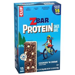 CLIF Kid Zbar Protein - Cookies 'N Creme - Barres protéinées croustillantes (lot de 15) - Product Image 1