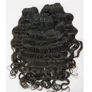 ผมต่อแบบมนุษย์ผมตรงจากกระดูกคนอินเดีย - Product Image 3