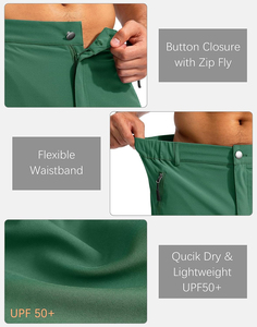 Shorts cargo de randonnée pour hommes de qualité supérieure 2025, 9 pouces, légers, à séchage rapide, respirants, pour le travail en plein air, les voyages, le golf, le camping, décontractés - Product Image 4