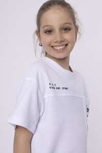 Wholesale cheap Custom 100% Cotton High Quality clothing line from Direct Manufacturing girls kids T-Shirts - Product Image 3