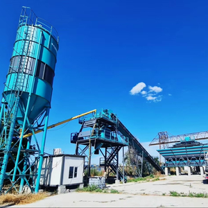 Planta de hormigón estacionaria de 60 M3/h con motor de motor, cojinete de caja de cambios PLC, componentes básicos completos - Product Image 1