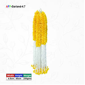<b>Artificial</b> <b>Flower</b> Garland with plastic edges AFF-Garland-4.7 Price Rs.1600/10pcs - Product Image 1