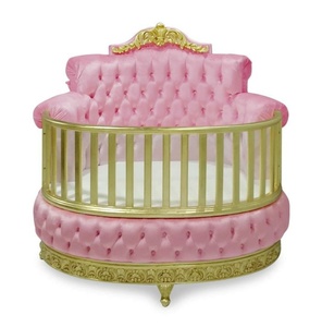 Lits bébé lit solide nouveau-né bébé berceau best-seller luxe bébé lit populaire enfants berceaux enfant meubles ensemble en gros pas cher - Product Image 5
