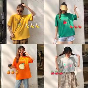 Nouvelle mode d'usine du fabricant T-shirt d'été pour femmes imprimé sur mesure 100% coton coupe ample - Product Image 3