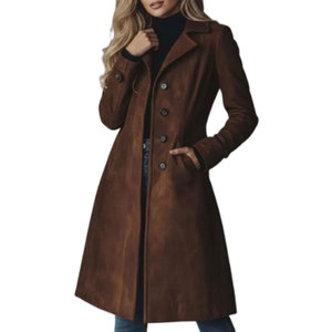 Abrigo Moderno de Cuero de Gamuza, Transpirable, Resistente al Viento, Sensación Suave, Diseño Premium, Apariencia Elegante - Product Image 1