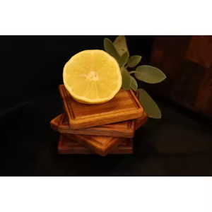 Fabriqué en bois avec des motifs variés en bois tasse à café tasse à thé bol sous-verres par artisanat croissant - Product Image 3