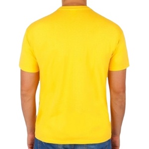 T-shirt pour homme uni, manches courtes, col rond, décontracté, très vendu, prix bas, 100% coton, orienté export, logo et design personnalisés - Product Image 3
