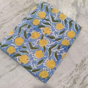 Vêtements indiens faits à la main pour femmes Poids léger Jaune Floral main bloc imprimé coton tissu tricoté Nomex couture à la main - Product Image 6