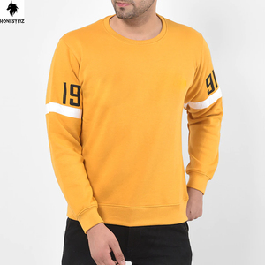 เสื้อกันหนาวคอกลมผ้าฝ้าย100% สำหรับผู้ชายเสื้อกันหนาวไหล่ตกเสื้อกันหนาวผ้าขนแกะปรับแต่งโลโก้300GSM ได้ตามต้องการ - Product Image 1