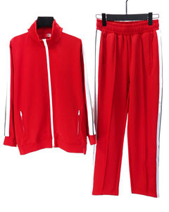 Streetwear unisexe 100% coton vestes zippées pantalons vêtements de sport survêtements de football ensembles en gros coupe-vent léger pour hommes - Product Image 4