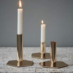 Minimalist Gold Wire <b>Candle</b> <b>Holder</b> Modern Geometric Design for Chic Home and Office Styling - Product Image 3