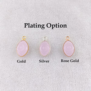 จี้พลอยเทอร์ควอยซ์พร้อมจี้เพชรแกะสลักตาชั่วร้าย925เงินสเตอร์ลิงสีทองเวอร์เมลเรือนเครื่องประดับแกะสลัก - Product Image 4