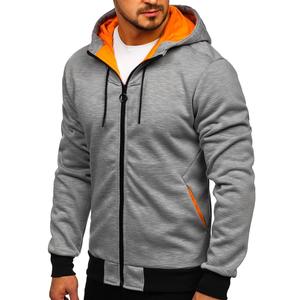 Novedad 2024, Sudaderas con Capucha y Cremallera para Hombre, Sólidas, Invernales, Transpirables, Ecológicas, con Logotipo Personalizado, Servicio OEM - Product Image 6