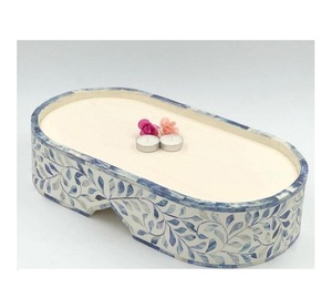 Nuevo Soporte para Pastel de Cumpleaños de Madera con Incrustaciones de Nácar de Lujo, Certificado por EPCH, Decoración para el Hogar Hecha en India - Product Image 4