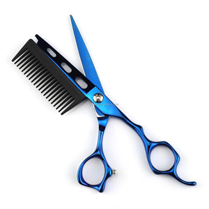 Ciseaux de barbier professionnels gaucher ciseaux de coiffure de qualité supérieure ciseaux de coupe de cheveux de Salon de coiffure - Product Image 1
