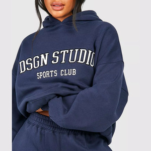 Sudadera con capucha estampada personalizada para todas las estaciones para mujer Jersey de tela transpirable y suave para ropa informal o deportiva al aire libre - Product Image 2