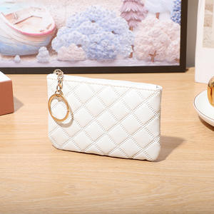 Großhandel Damen geste ppte PU Leder Mini Geldbörse tragbare kleine Geldbörse Schlüssel tasche Schlüssel anhänger Business Werbe geschenke - Product Image 2