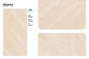 Cao cấp 600x1200mm bóng đánh bóng Sứ gạch phong cách thiết kế hiện đại lớn Định dạng đá cẩm thạch nhìn biệt thự sàn tường điểm nhấn - Product Image 5