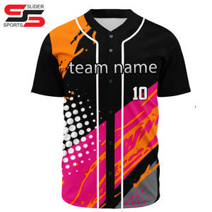 Camiseta de Béisbol Sublimada Personalizada - Secado Rápido, Transpirable, Absorbe la Humedad, Protección UV, Ropa Deportiva para Adultos Unisex - Product Image 3