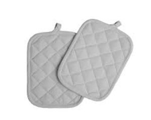 Mitaines de four en coton respirant imprimées sur mesure, porte-casserole de couleur unie personnalisé, tissu résistant à la chaleur - Product Image 2