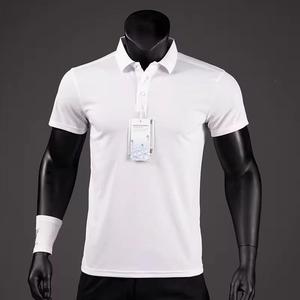 2025 mejor camiseta Polo de seda de hielo personalizada de alta calidad para hombres con logotipo bordado al por mayor camiseta de golf lisa de gama alta - Product Image 3