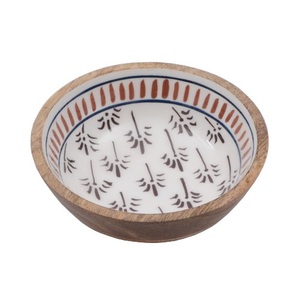 Bol à salade personnalisé arrondi en bois de mangue haute vente bol de service de salade de fruits au design exclusif - Product Image 6