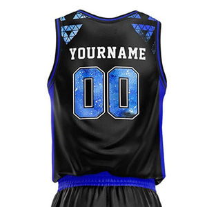 Último diseño de talla grande uniforme de baloncesto impresión personalizada antibacteriano transpirable equipo desgaste al por mayor precio barato tamaño - Product Image 5