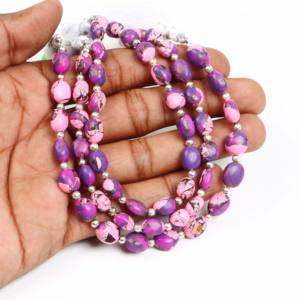 Pink Mohave Turquoise Nugget Beads Turquoise Smooth Gemstone Beads for Jewelry Making Supplies At Wholesale Price From India 8" - Product Image 4