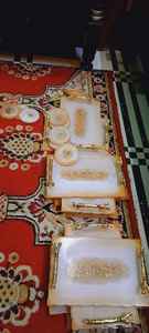 ถาดตกแต่งสําหรับเสิร์ฟที่ดีที่สุด 100% พร้อมอีพอกซีเรซินสําหรับงานแต่งงานและถาดเสิร์ฟเรซินสําหรับรถไฟเหาะและที่จับทองเหลือง - Product Image 4