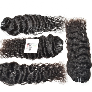 Cheveux Indiens Remy Non Traités Ondulés Naturels Noirs Soyeux Brillants Tissage Double Trame à la Machine 100g Toutes Couleurs Lot de Cheveux - Product Image 5