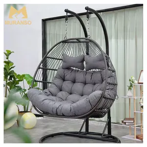 Outdoor Furniture Patio Swings Balcony Egg Shape Swing Chair Indoor Courtyard Basket Seat Garden Swings Chair