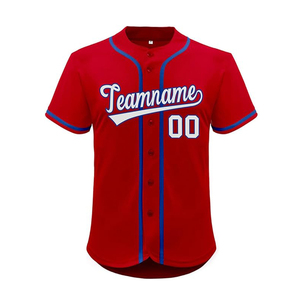 Custom Black Baseball Jersey Men's Women's Youth Summers Script Logo Number Short Sleeve Button <b>Up</b> Softball Jersey Blank - Product Image 2