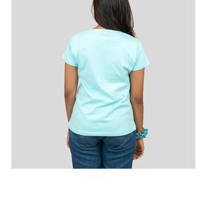 Camiseta de verano de manga corta con cuello redondo para mujer, Nuevo Jersey de algodón, camiseta de moda para mujer, Exportación de BD - Product Image 3