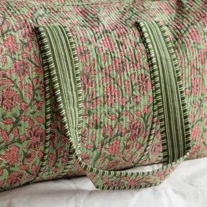 Sac de voyage de luxe à imprimé bloc, style décontracté et sportif, design matelassé bohème, pour la nuit ou la salle de sport, écologique, grande capacité, avec fermeture éclair - Product Image 4